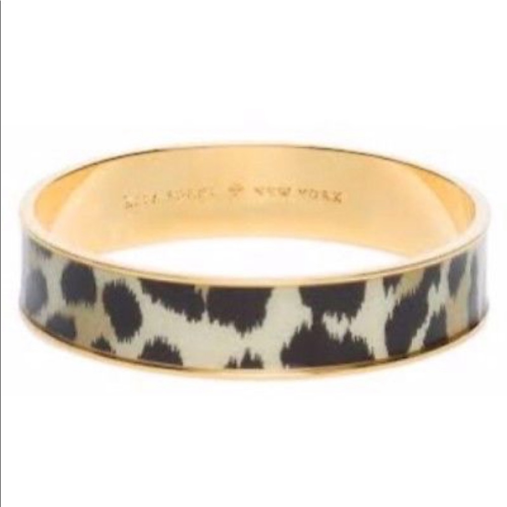 Kate Spade gold and leopard bangle